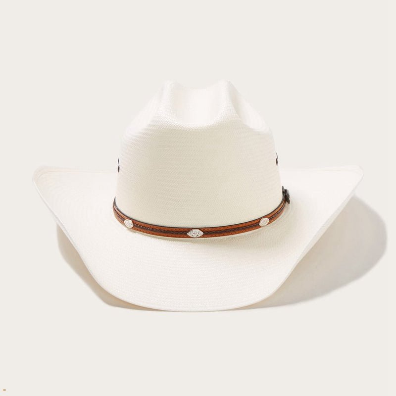 Beige Stetson Alamo 8x Straw Women\'s Cowboy Hats | UK 52CMSZJUO