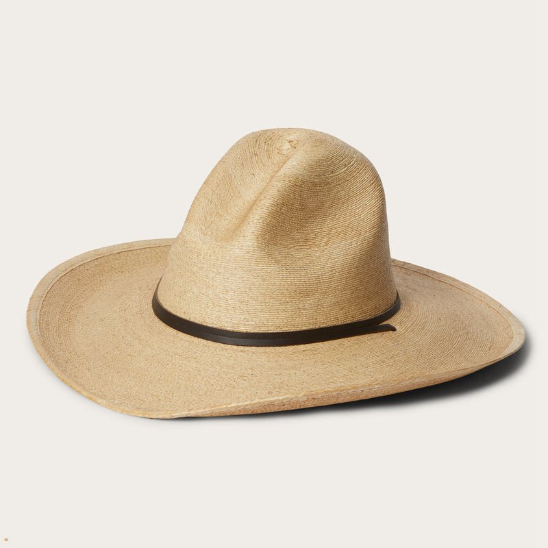 Beige Stetson Bryce Straw Men's Outdoor Hats | UK 62YROQTUG