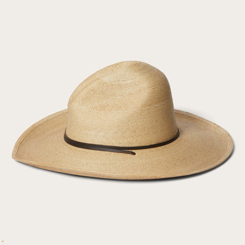 Beige Stetson Bryce Straw Men's Outdoor Hats | UK 62YROQTUG