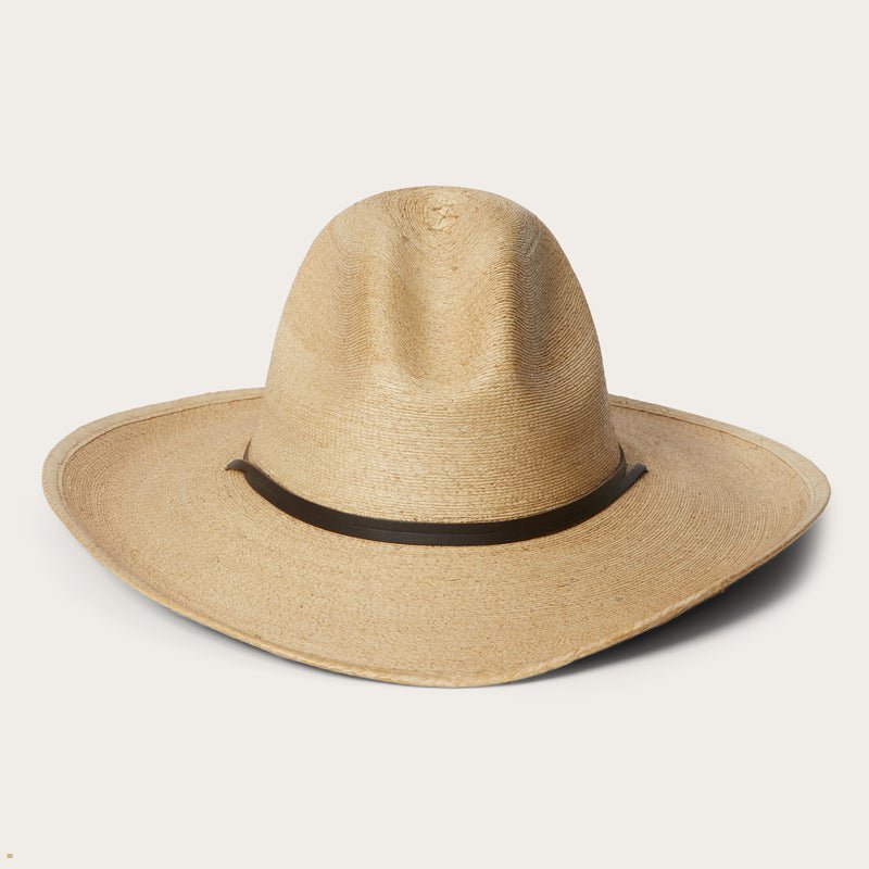 Beige Stetson Bryce Straw Men\'s Outdoor Hats | UK 62YROQTUG