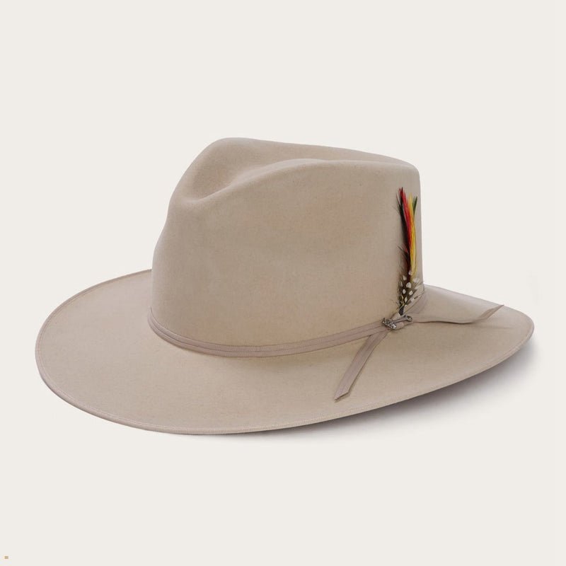 Beige Stetson Dune 5x Gun Club Men's Outdoor Hats | UK 28SAUCVDR