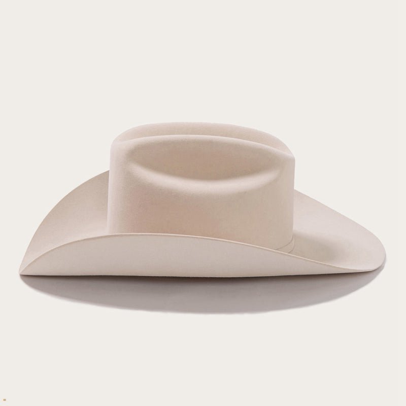 Beige Stetson El Patron 48 Premier 30x Men's Cowboy Hats | UK 94ARSYETP