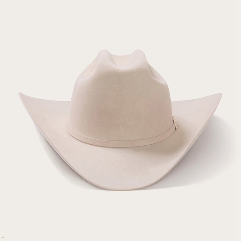 Beige Stetson El Patron 48 Premier 30x Men\'s Cowboy Hats | UK 94ARSYETP