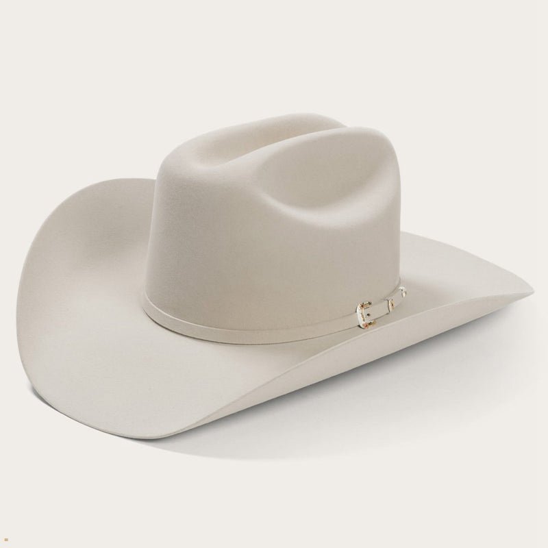 Beige Stetson El Patron 75 Premier 30x Men's Cowboy Hats | UK 70IWXGOUS