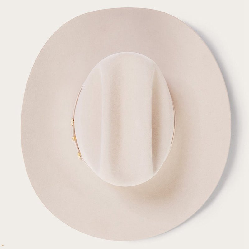 Beige Stetson El Presidente 100x Premier Men's Cowboy Hats | UK 29ISKVBHY