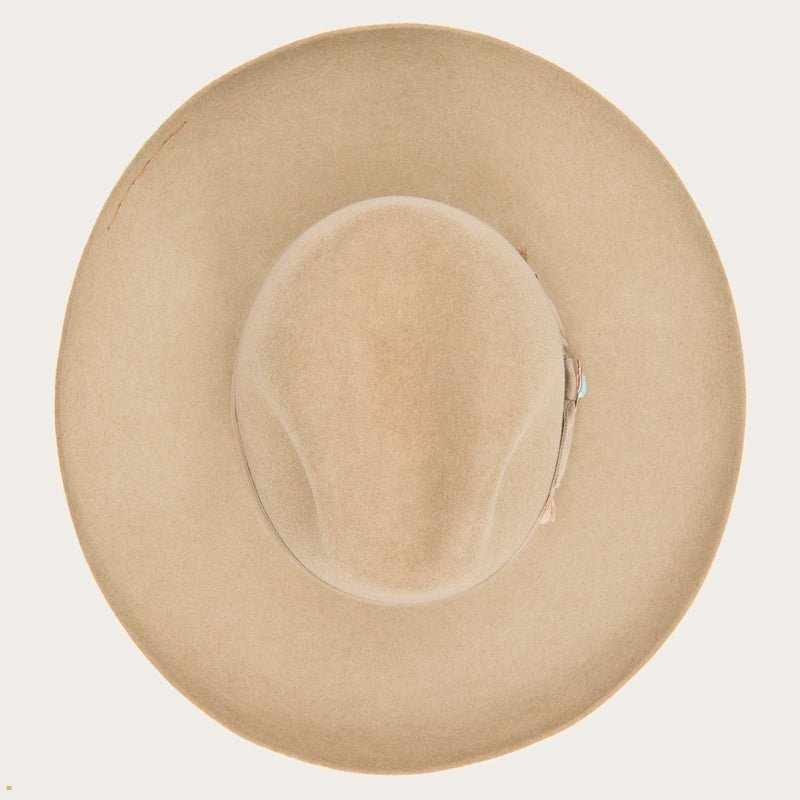 Beige Stetson Eureka Men's Fedoras | UK 97UWPOBLF