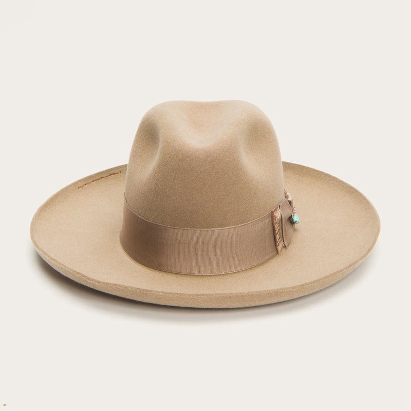 Beige Stetson Eureka Women\'s Fedoras | UK 51PXKSBCT