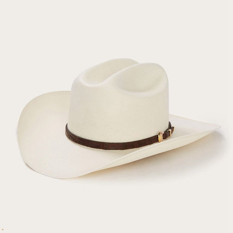 Beige Stetson Evilla De Oro 1000x Straw Women's Cowboy Hats | UK 34FCVRZGJ