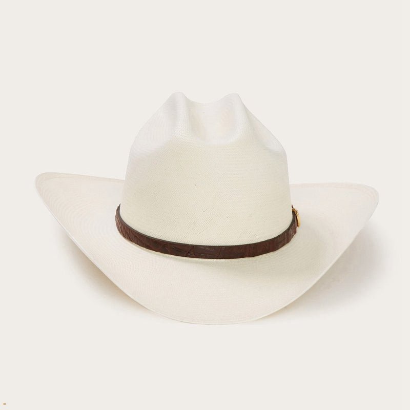 Beige Stetson Evilla De Oro 1000x Straw Women\'s Cowboy Hats | UK 34FCVRZGJ