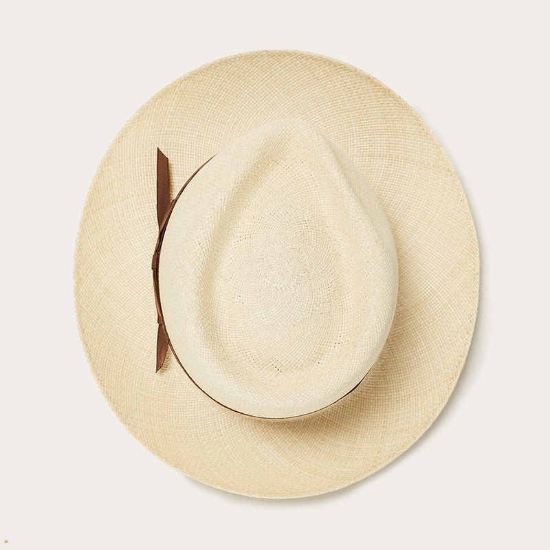 Beige Stetson Forty Eight Panama Men's Fedoras | UK 84ALZXMBN