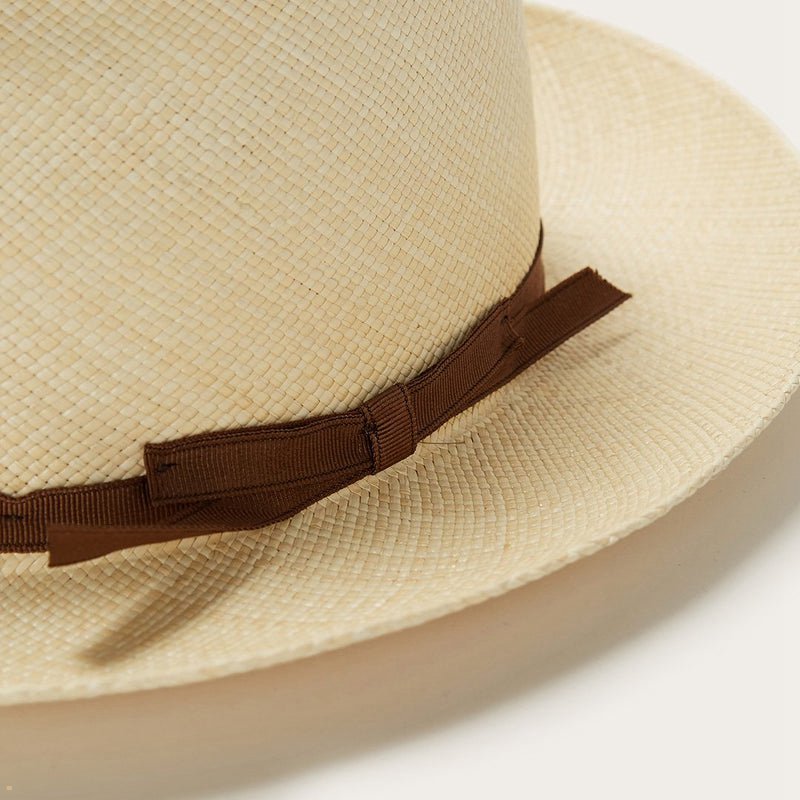 Beige Stetson Forty Eight Panama Men's Fedoras | UK 84ALZXMBN