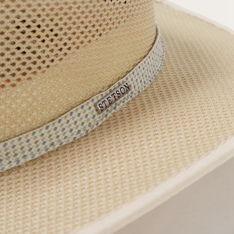 Beige Stetson Grand Canyon Mesh Safari Men's Outdoor Hats | UK 50GIMJYXH