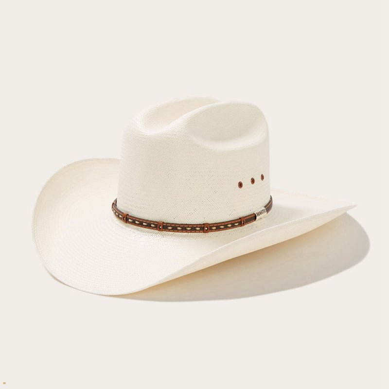 Beige Stetson Gunfighter 10x Men's Cowboy Hats | UK 97AYQNFJP