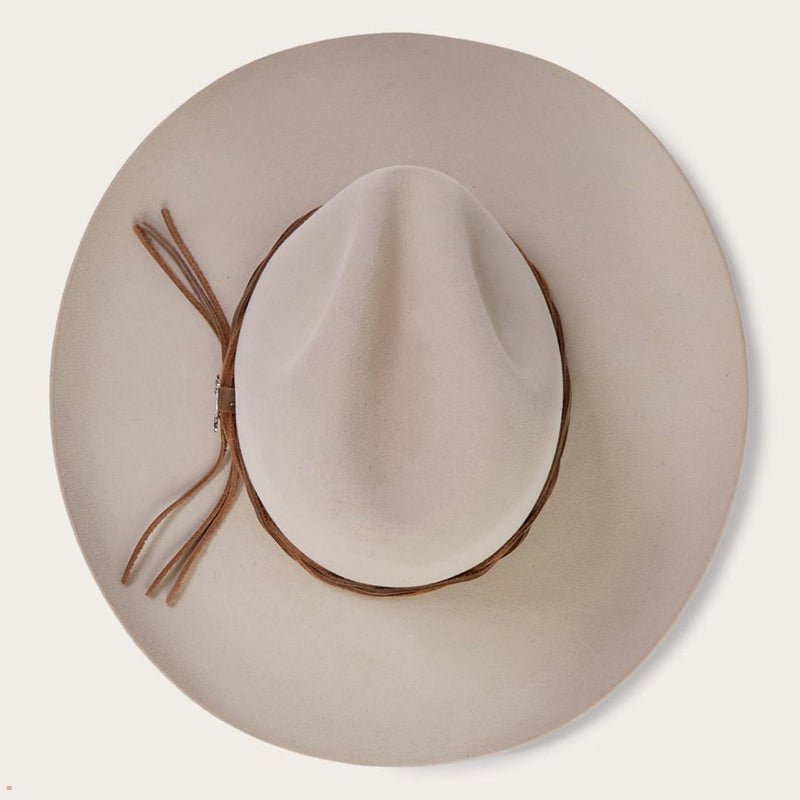 Beige Stetson Gus 6x Men's Cowboy Hats | UK 10WMRSFOY