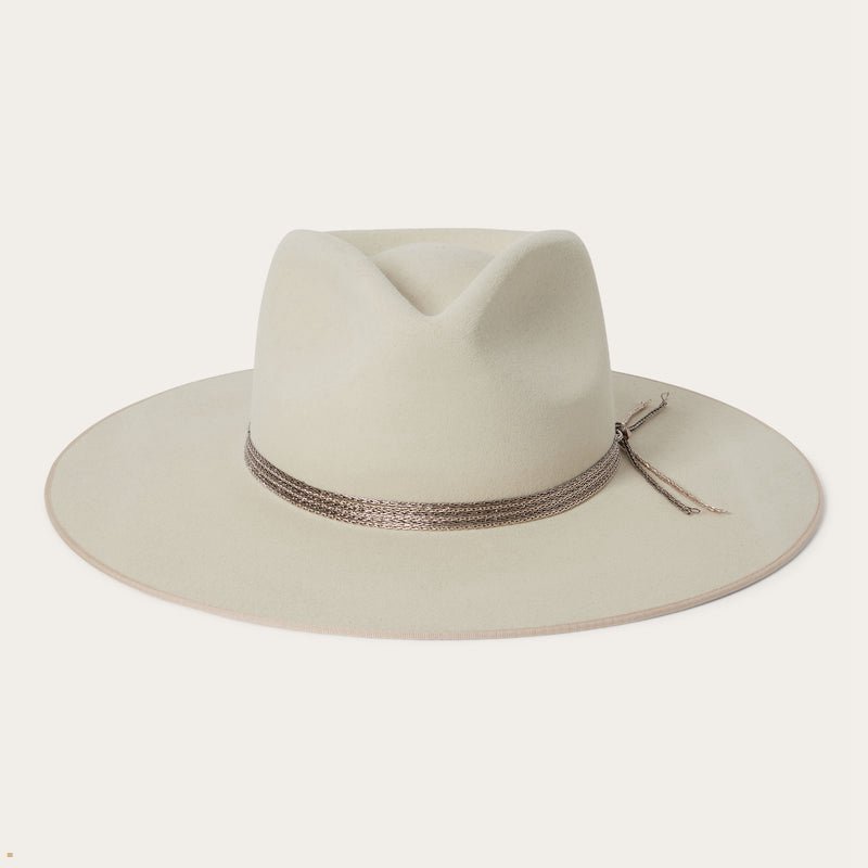 Beige Stetson Hardrock Women\'s Fedoras | UK 34ZJWENGA