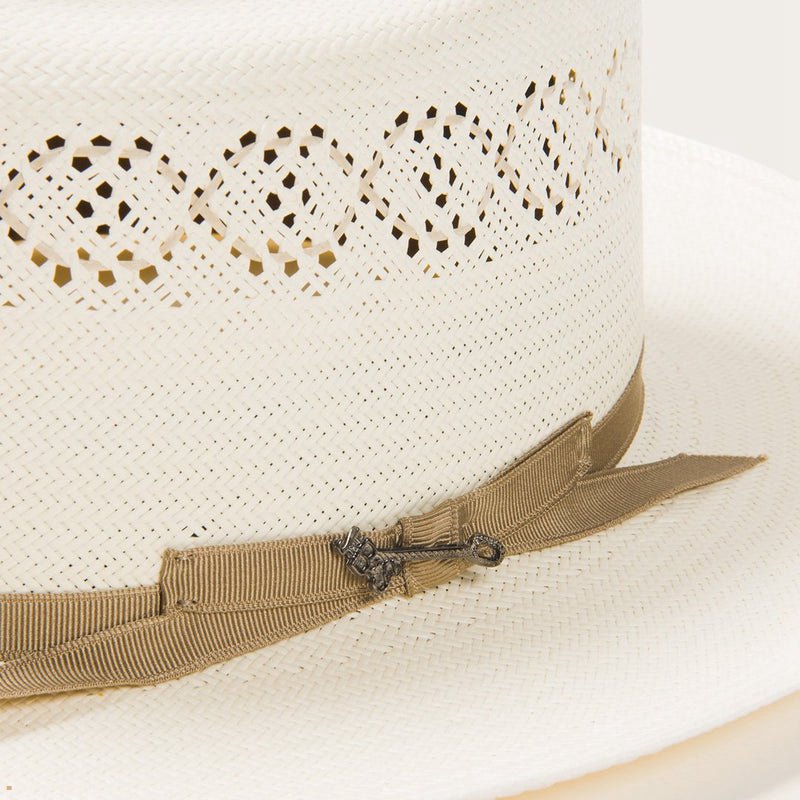 Beige Stetson Open Road 1 Vented Men's Straw Hats | UK 85NBCEGSM