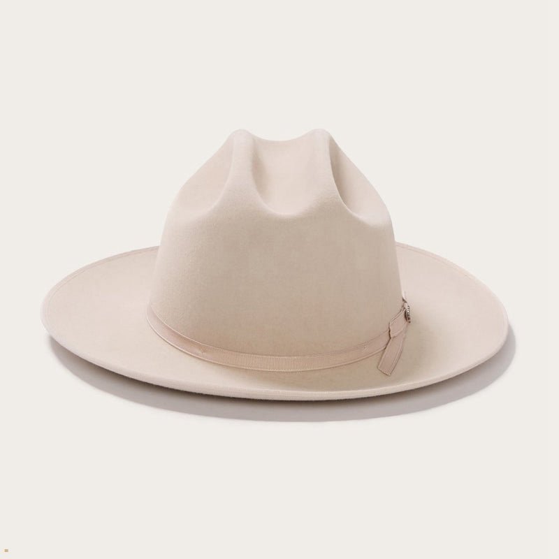 Beige Stetson Open Road 6x Cowboy Men\'s Fedoras | UK 83OTMKCQI