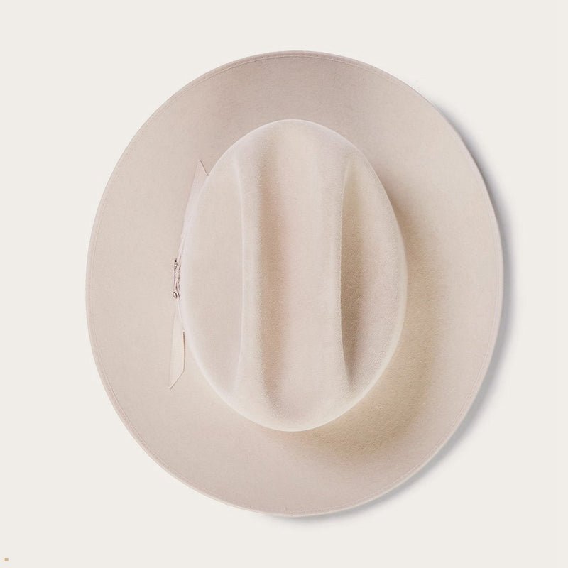 Beige Stetson Open Road 6x Cowboy Women's Fedoras | UK 06VMEOJUW