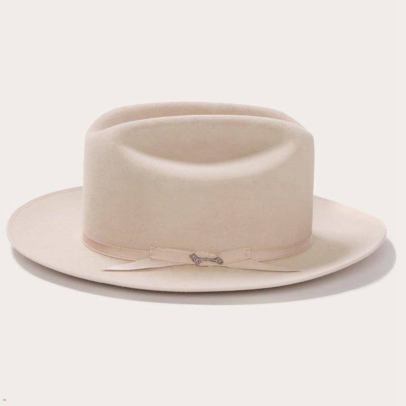 Beige Stetson Open Road 6x Men's Cowboy Hats | UK 50DXVQOGF