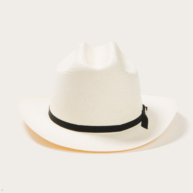 Beige Stetson Open Road 6x Straw Cowboy Women\'s Fedoras | UK 15BCAXFZV