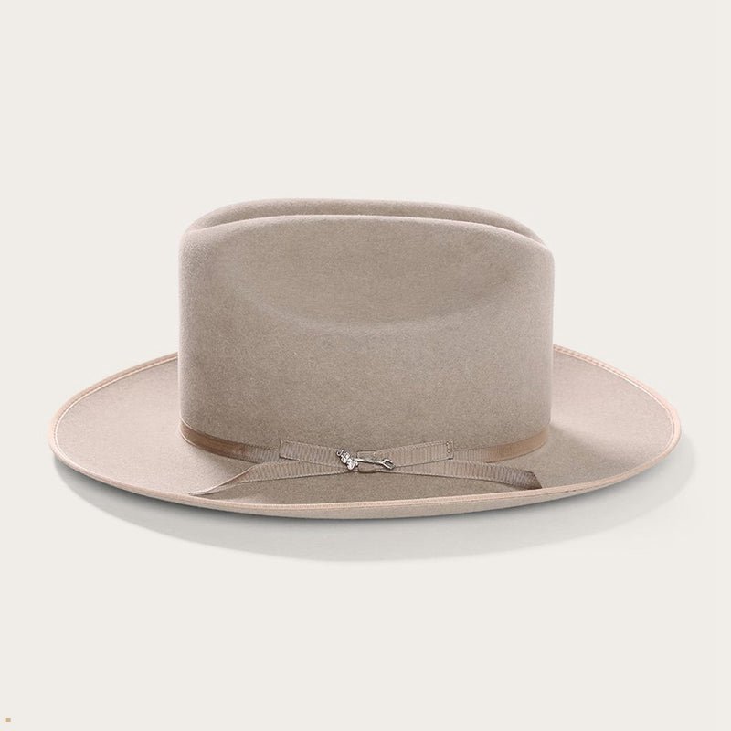 Beige Stetson Open Road Royal Deluxe Men's Western Hats | UK 08FUGHDJY