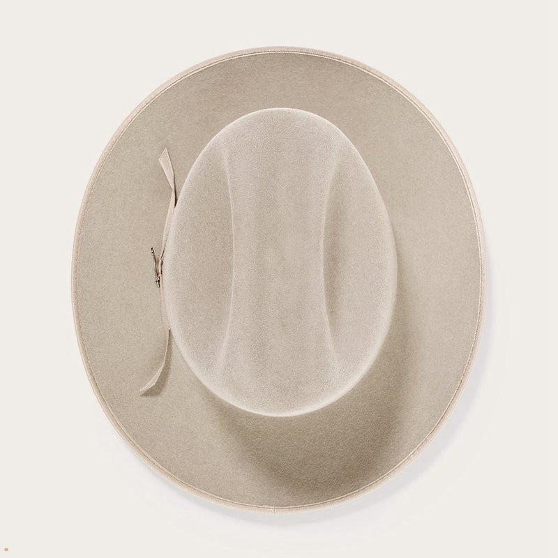 Beige Stetson Open Road Royal Deluxe Men's Fedoras | UK 61CEBYMXL