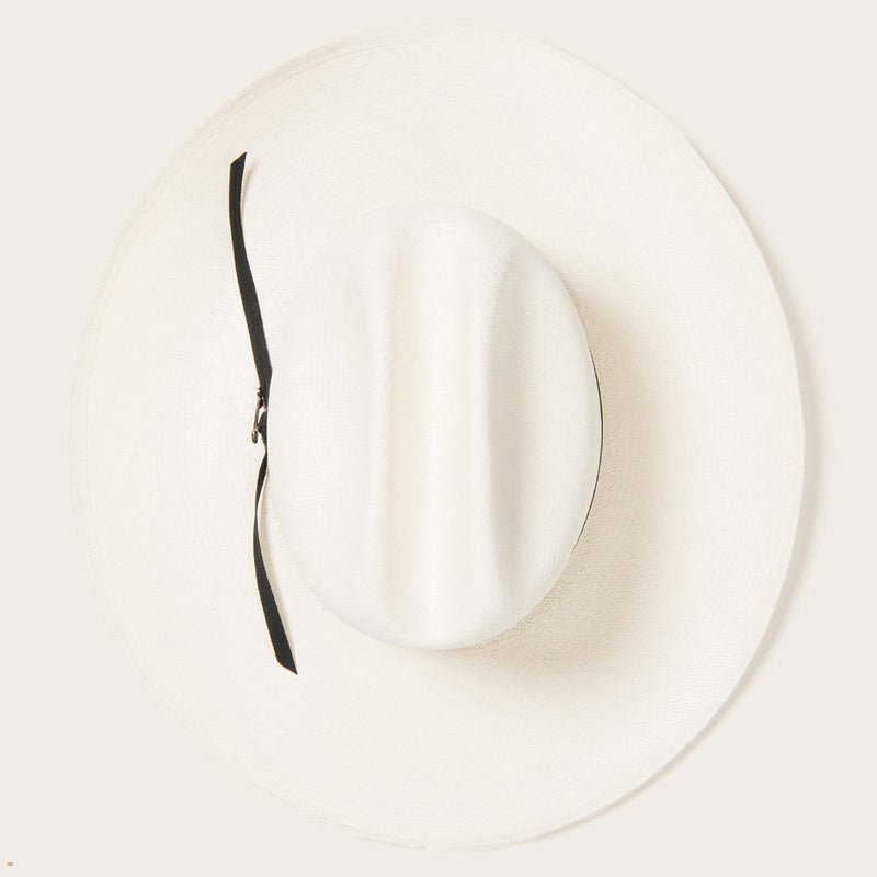 Beige Stetson Rancher 100x Premier Straw Women's Cowboy Hats | UK 08NMHJIOE