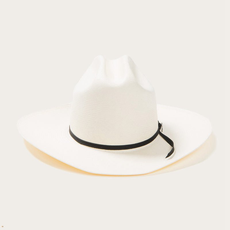 Beige Stetson Rancher 100x Premier Straw Women\'s Cowboy Hats | UK 08NMHJIOE