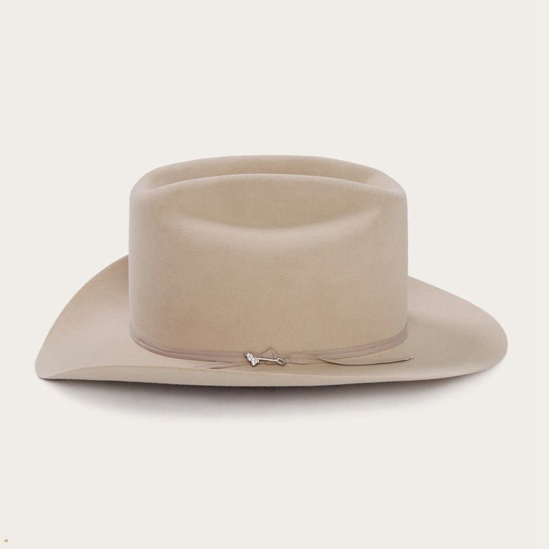 Beige Stetson Range 6x Men's Cowboy Hats | UK 94DCXYSWN