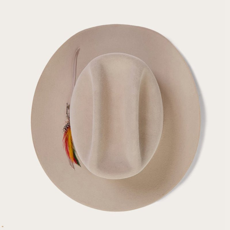 Beige Stetson Range 6x Men's Cowboy Hats | UK 94DCXYSWN