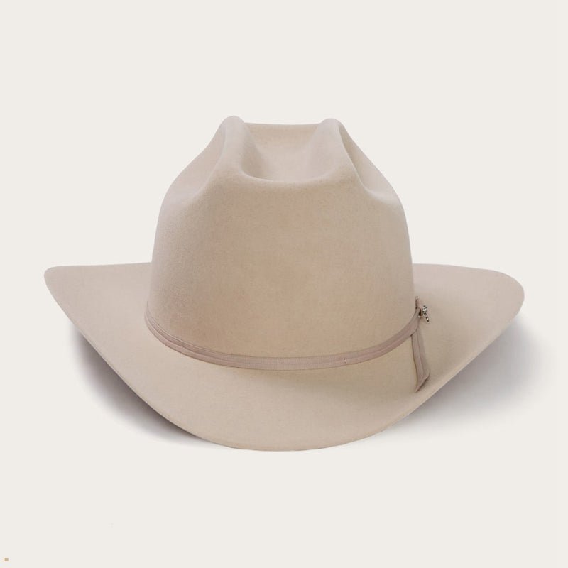 Beige Stetson Range 6x Men\'s Cowboy Hats | UK 94DCXYSWN