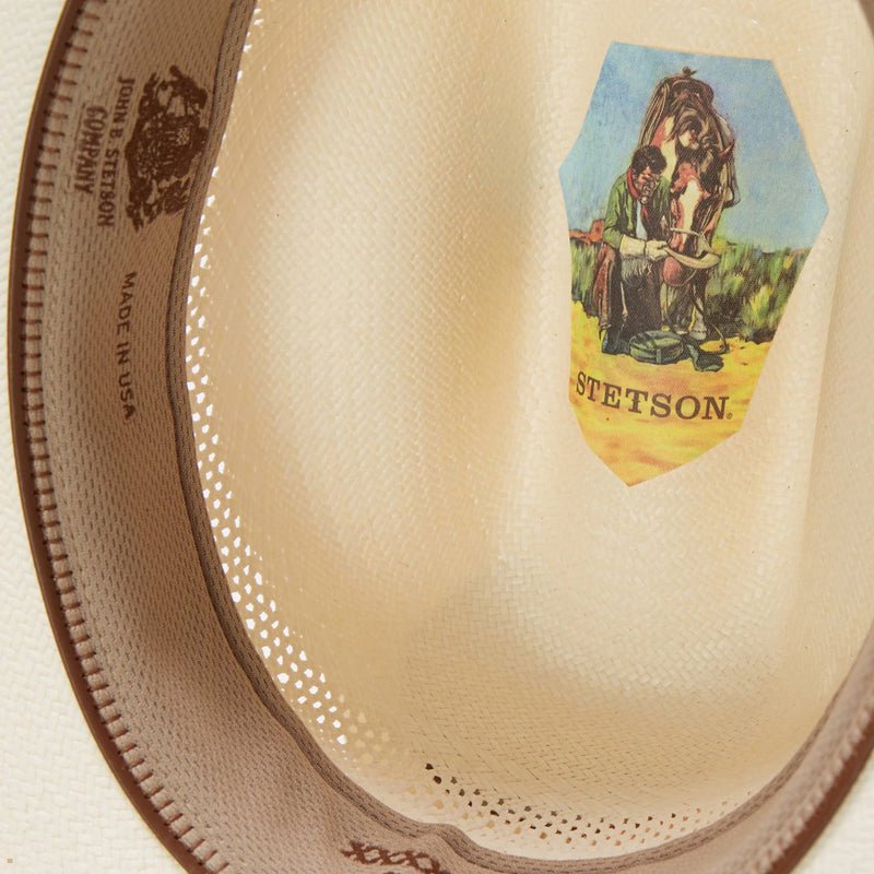 Beige Stetson Rincon 10x Straw Women's Cowboy Hats | UK 61KZUQSFE