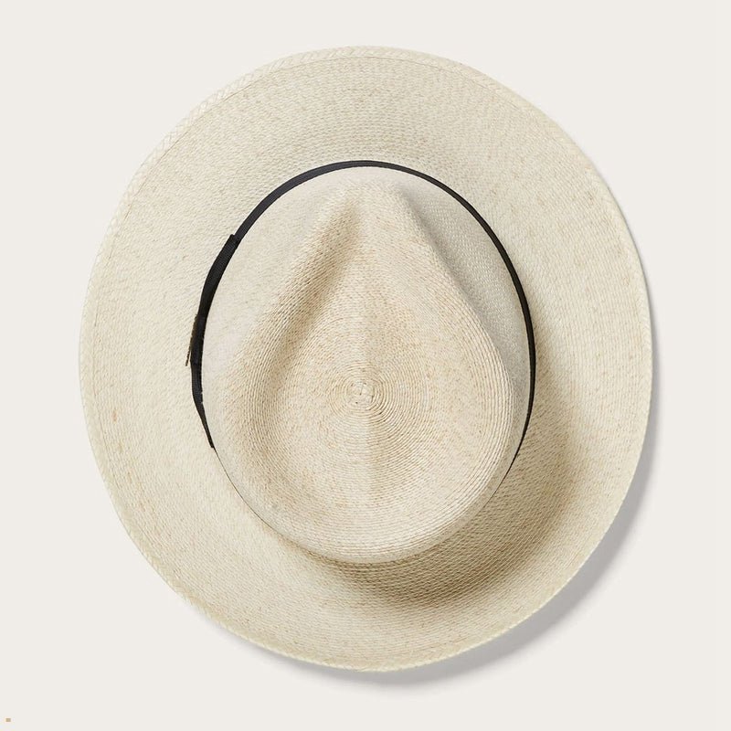 Beige Stetson Rushmore Palm Men's Fedoras | UK 12DTYUQBN