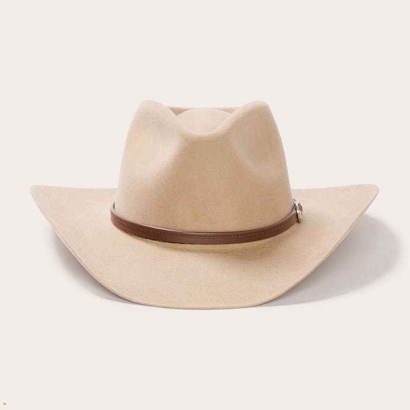 Beige Stetson Seneca 4x Men\'s Cowboy Hats | UK 38CXJUKYF