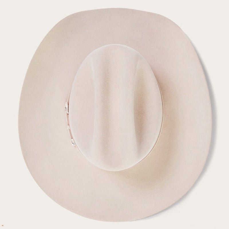 Beige Stetson Shasta 10x Premier Men's Cowboy Hats | UK 43XYFIKGJ