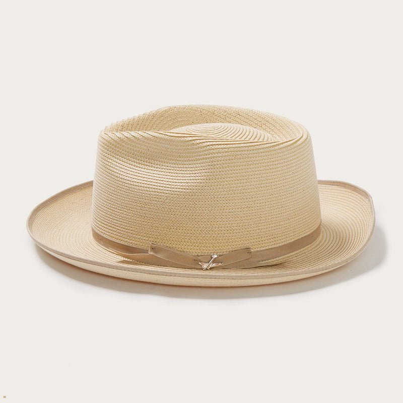 Beige Stetson Stratoliner Milan Men's Fedoras | UK 87ZYLPCBQ