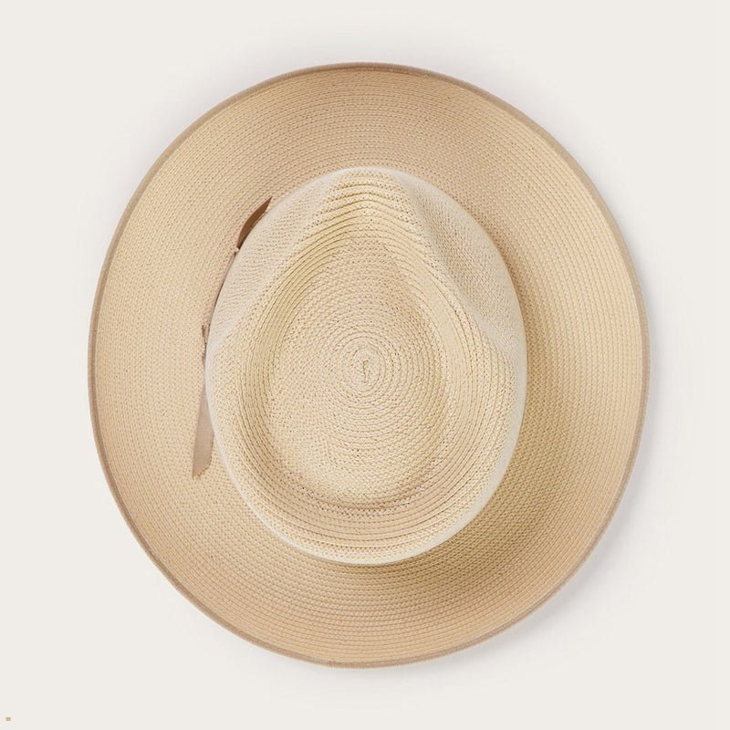 Beige Stetson Stratoliner Milan Men's Fedoras | UK 87ZYLPCBQ