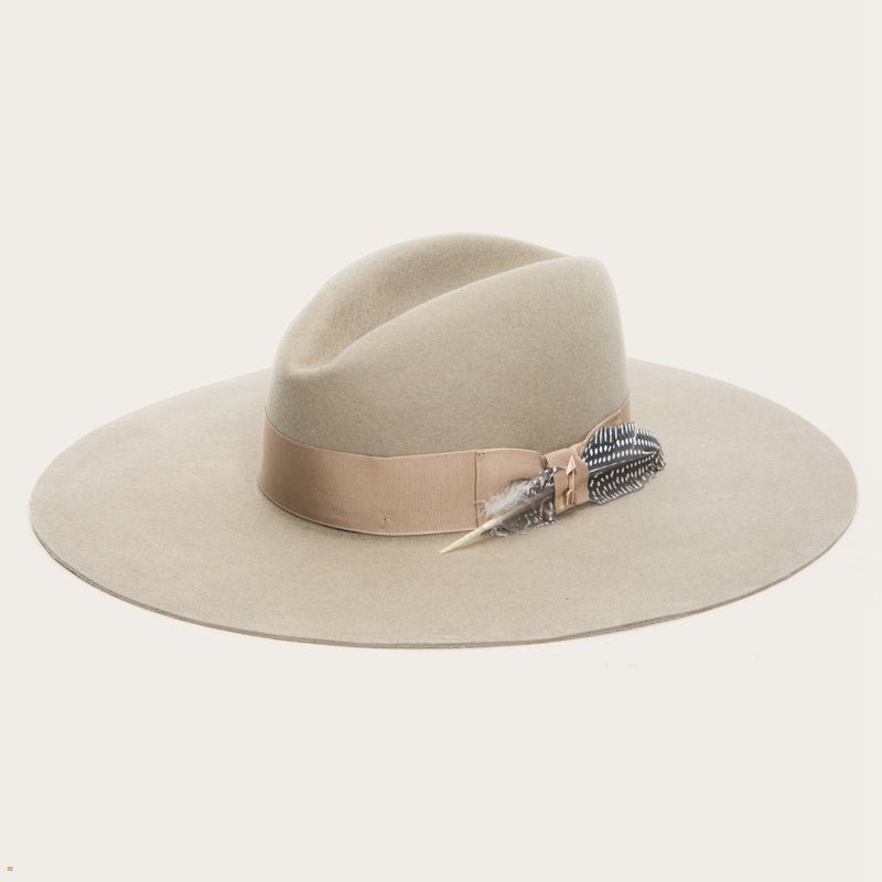 Beige Stetson The Rapture Women's Fedoras | UK 64XWFSJBZ