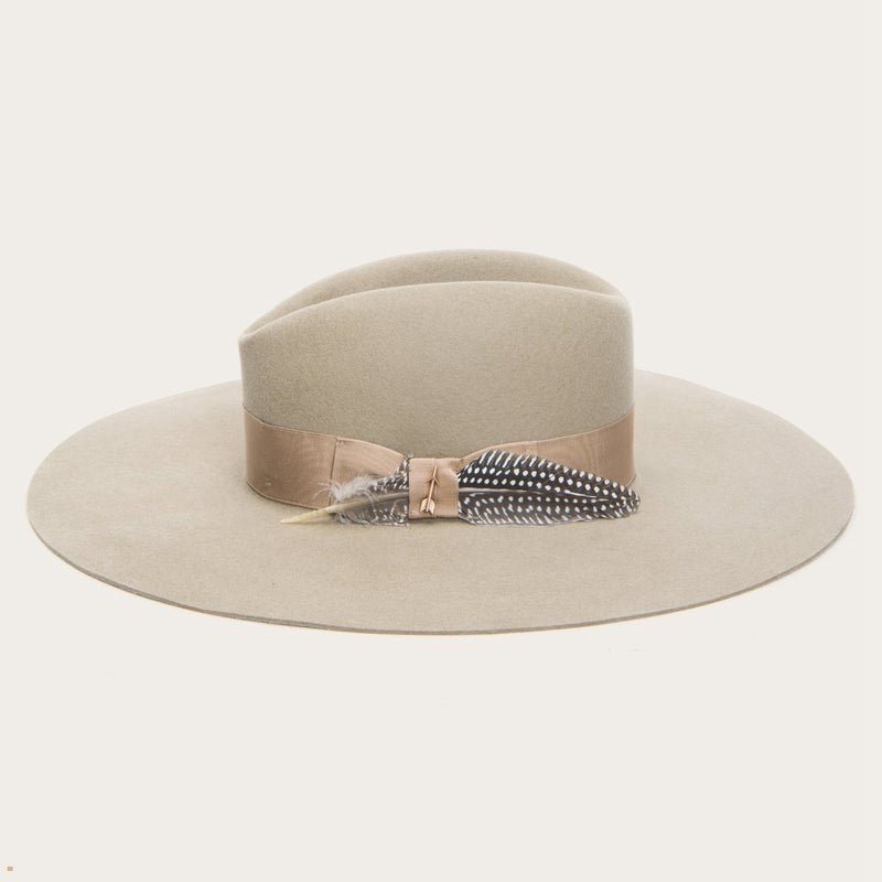 Beige Stetson The Rapture Women's Fedoras | UK 64XWFSJBZ