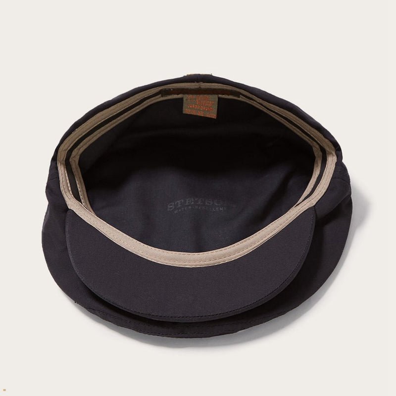 Black Stetson Cambridge All-Weather Ivy Men's Caps | UK 23HLZRFBQ