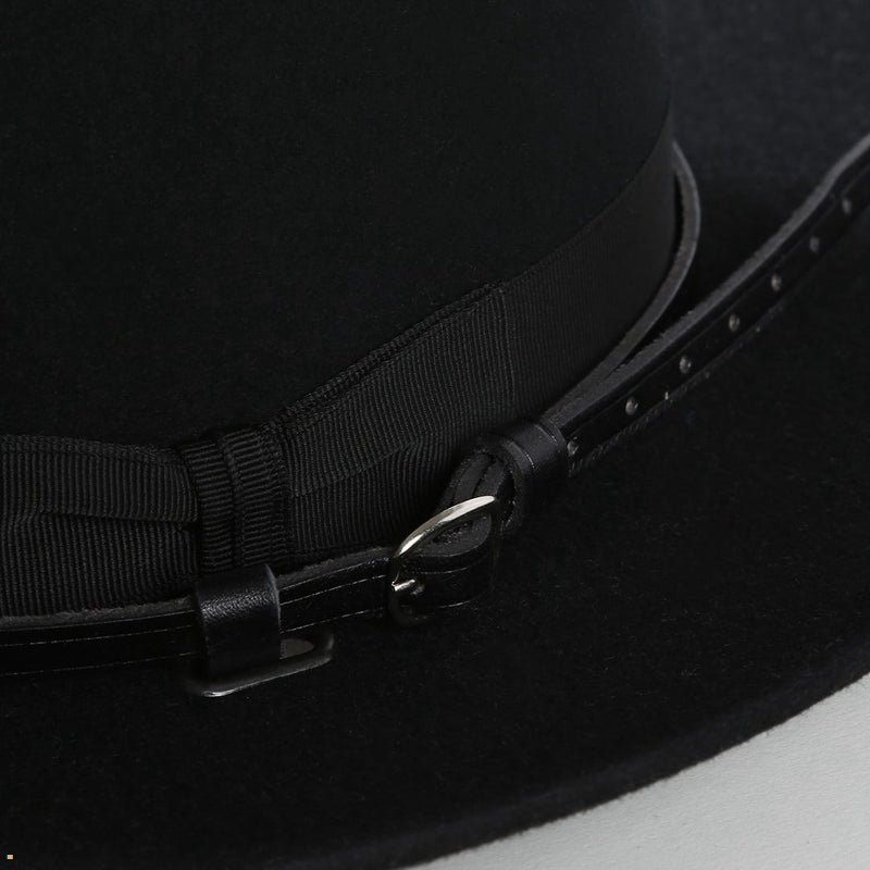 Black Stetson Cavalry 5x Fur Felt Men's Outdoor Hats | UK 93NSJZIKL