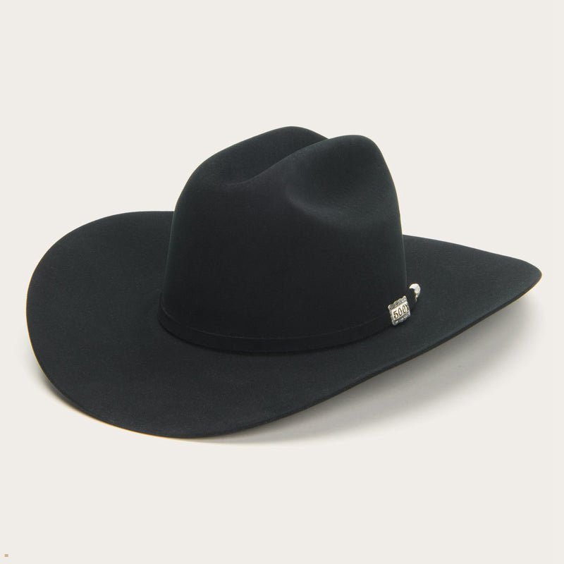 Black Stetson El Amo Men's Western Hats | UK 79QVDHFYI