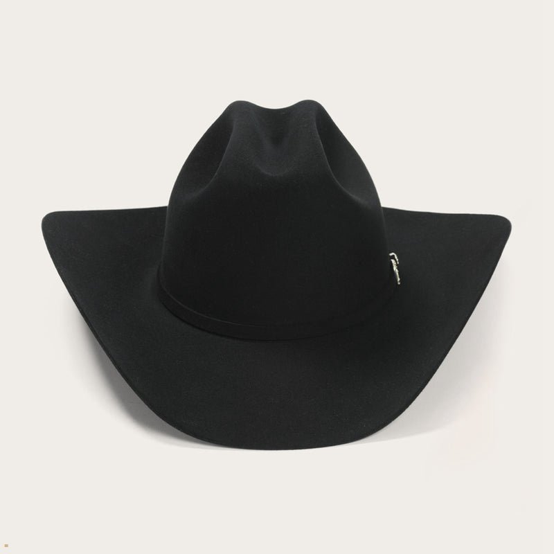 Black Stetson El Patron 75 Premier 30x Men\'s Cowboy Hats | UK 60HVNDCUY