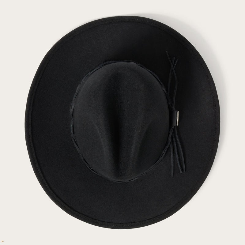 Black Stetson Gus Crushable Women's Outdoor Hats | UK 18IRZXVDQ