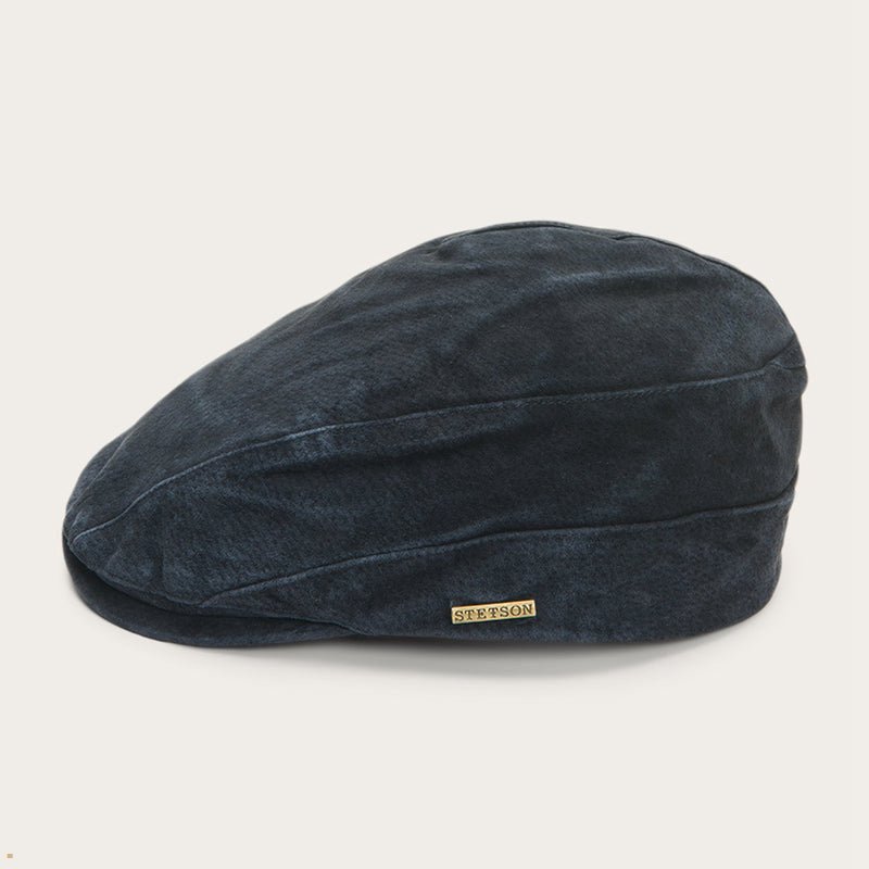 Black Stetson Leven Men's Caps | UK 08FDKNZYA