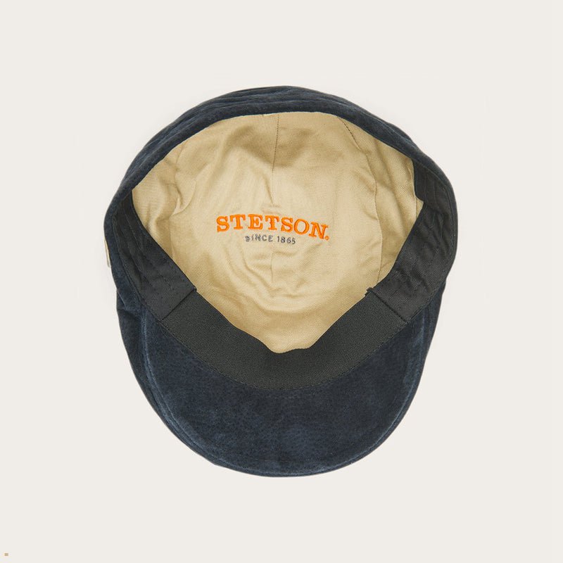 Black Stetson Leven Men's Caps | UK 08FDKNZYA