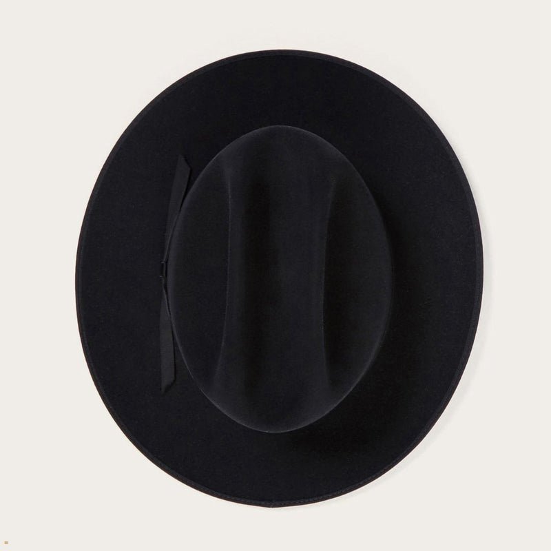 Black Stetson Open Road 6x Men's Cowboy Hats | UK 97CYWBPLG