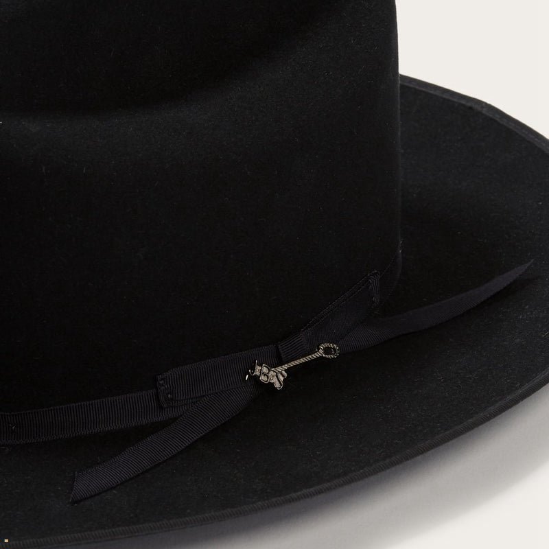 Black Stetson Open Road Royal Deluxe Men's Fedoras | UK 10VFRCAPQ