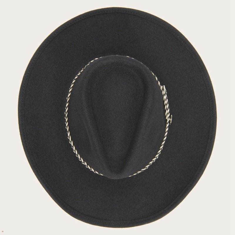 Black Stetson Rawhide Men's Western Hats | UK 17BIDMNUJ