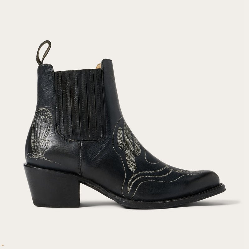 Black Stetson Sedona Women's Boots | UK 69MPTYSUO